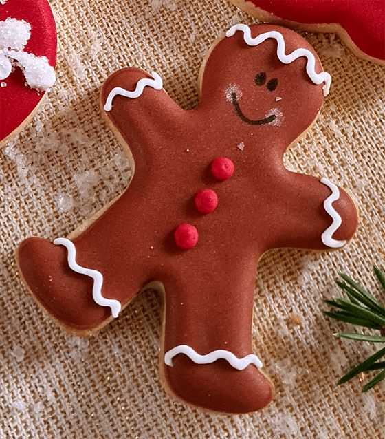 Recette de Biscuits père Noël en forme de coeur 